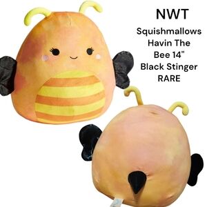 Squishmallows Havin The Bee 14" Orange Yellow W Black Stinger RARE